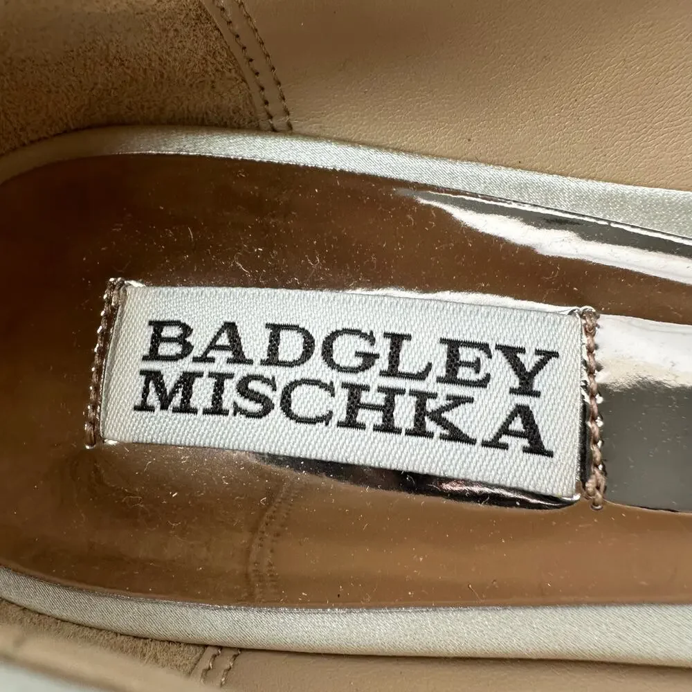 Badgley Mischka (9) Octavia Satin Ivory Embellished Flats - Bridal, Glam, Event - Picture 13 of 13